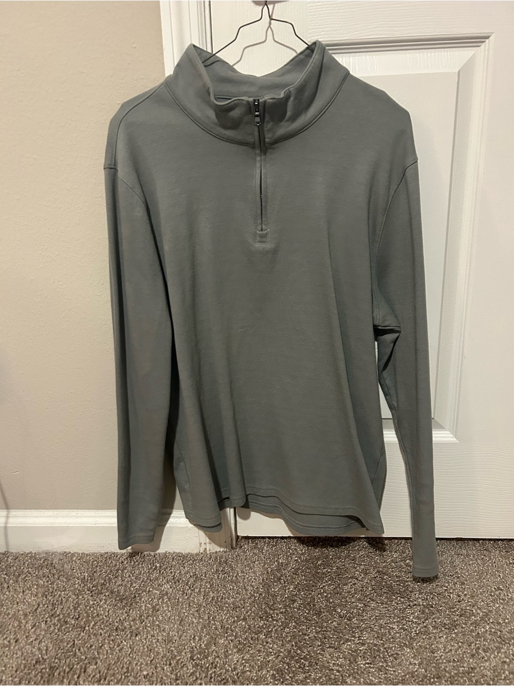 Zachary Prell Men's Quarter-Zip Sweater in Slate Gray